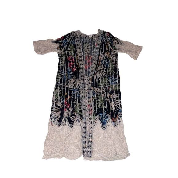 Boho Floral Cardigan with Lace Accents size XL - Picture 8 of 8